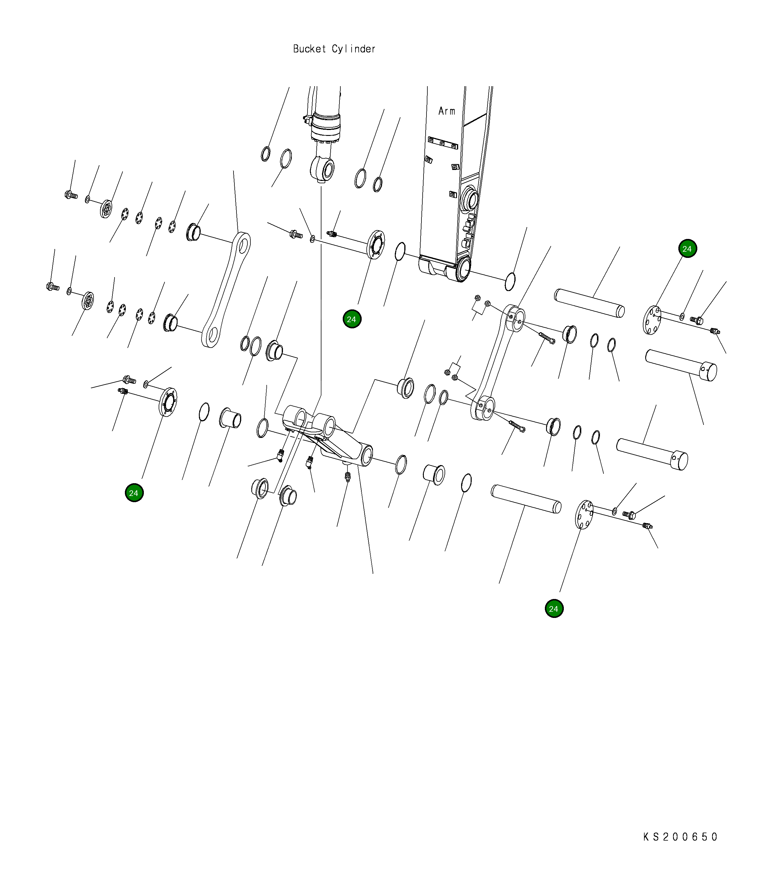 Крышка KV-C340-3250 Komatsu