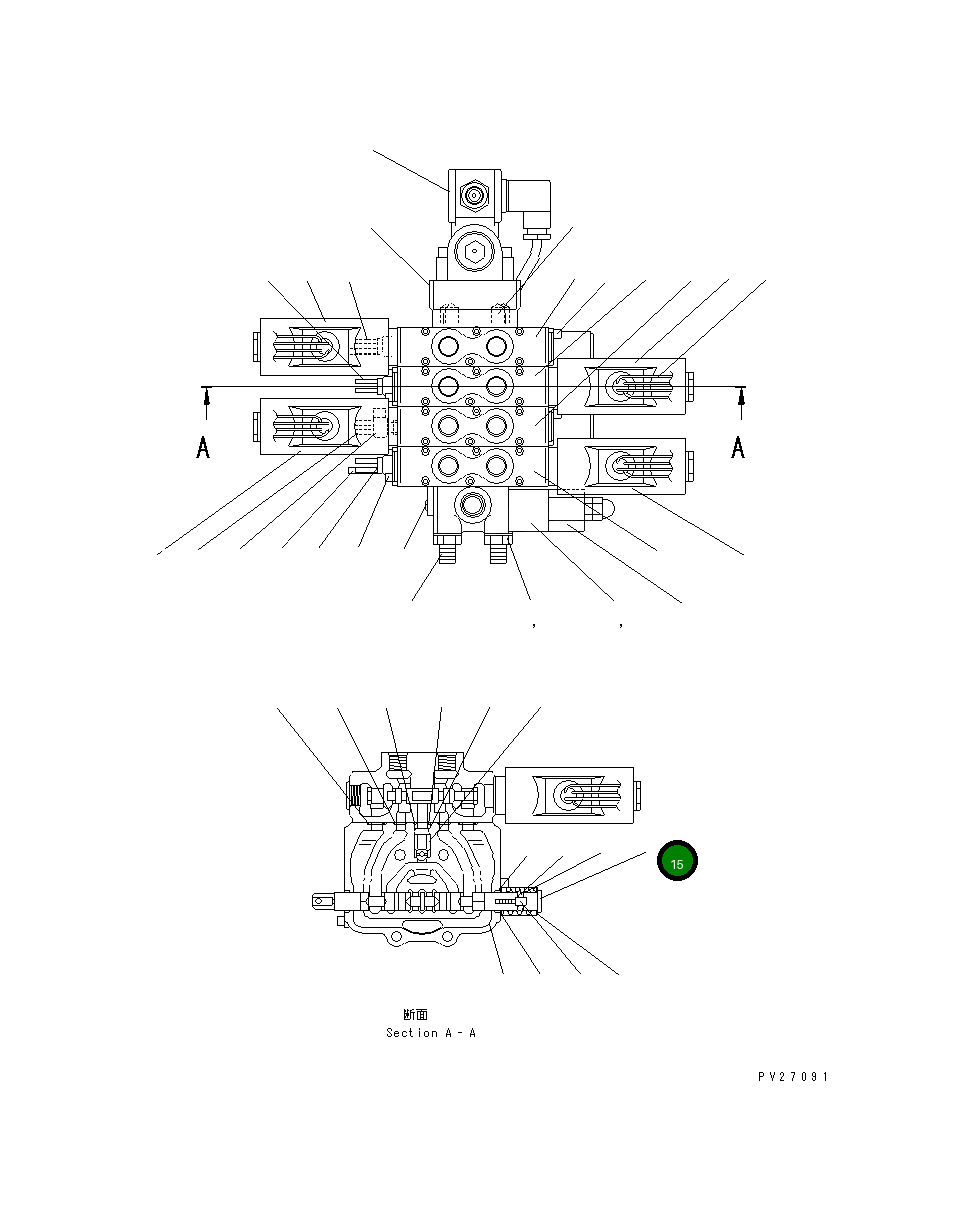 Крышка UN601550061 Komatsu