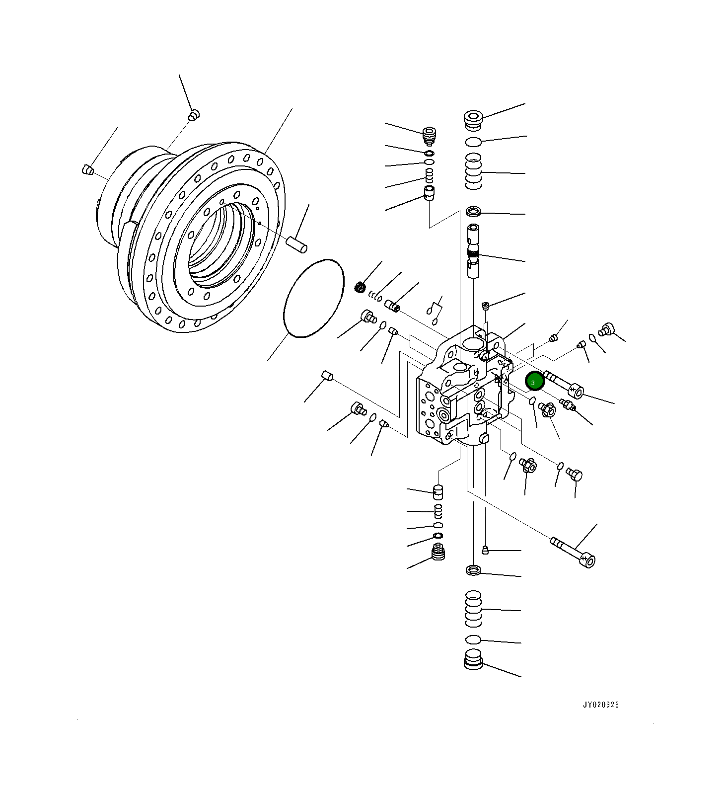 Крышка,END 708-8H-31630 Komatsu