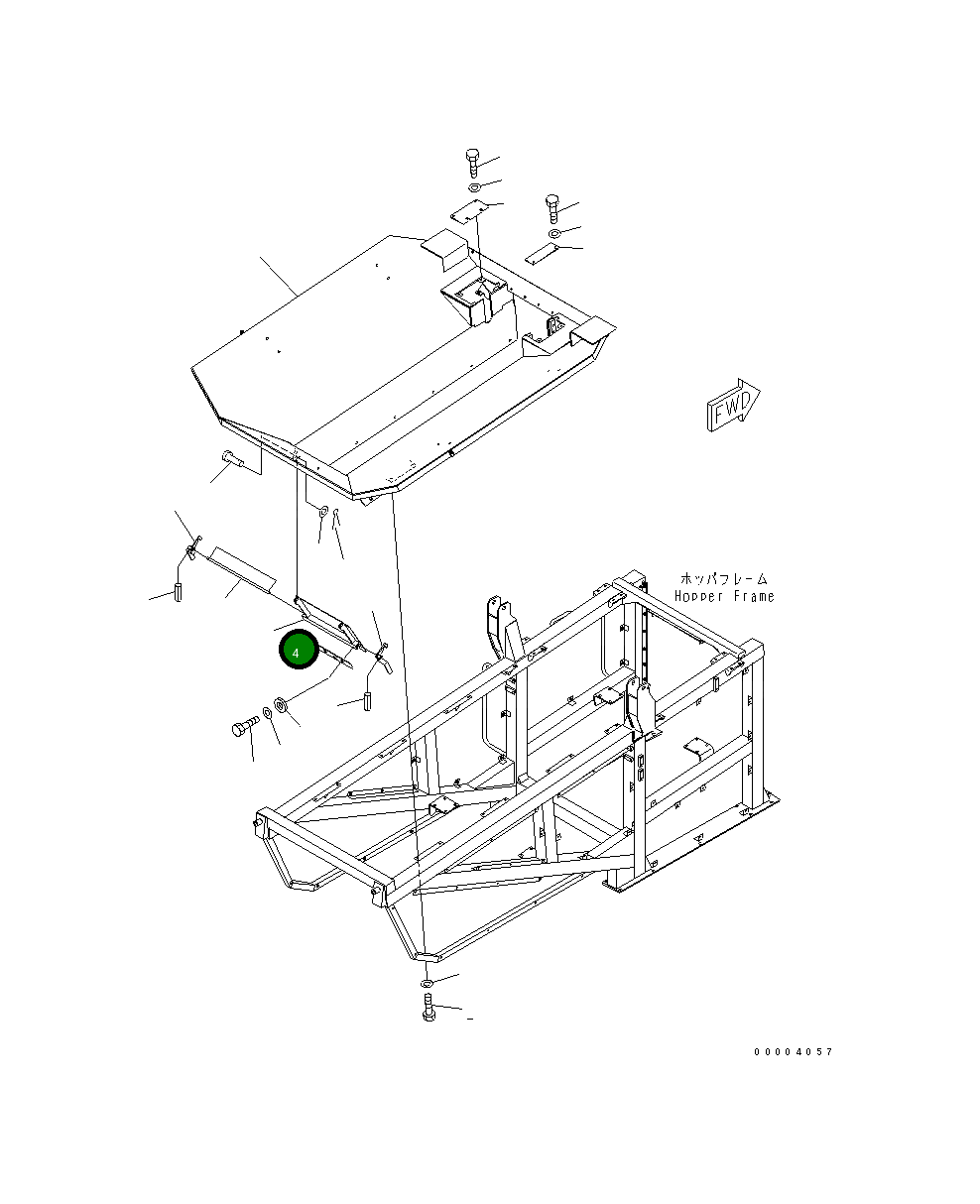 Крышка 8255-71-4911  Komatsu