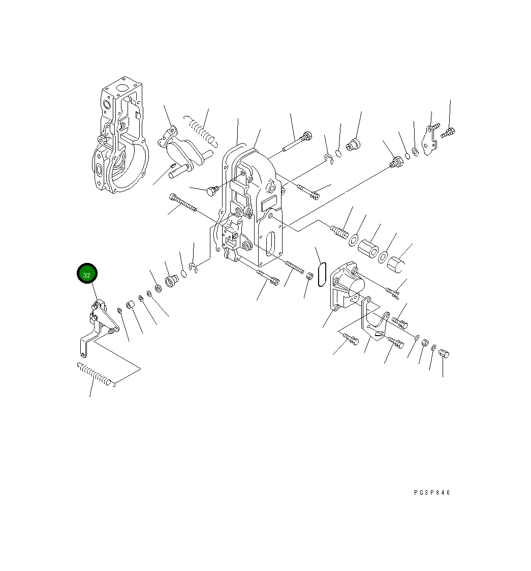 Рычаг DK154395-8420 Komatsu