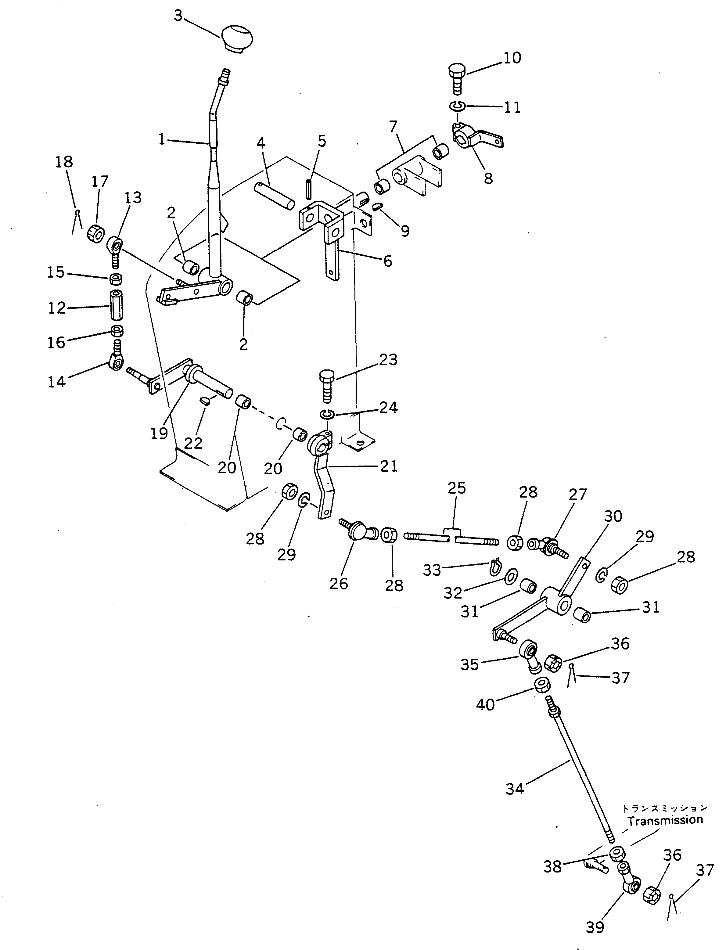 Рычаг 234-45-31160 Komatsu