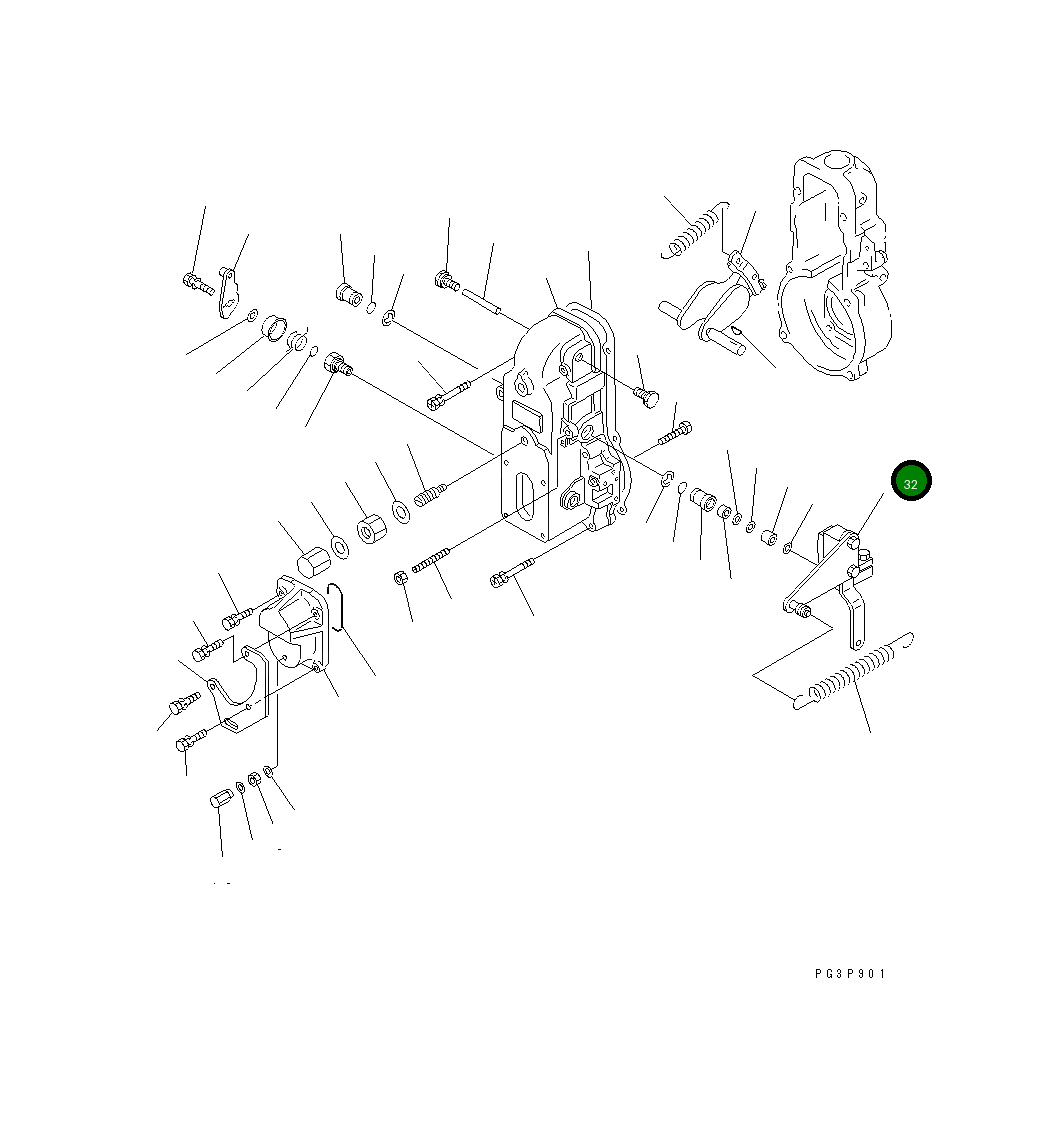 Рычаг YMX1543960320 Komatsu