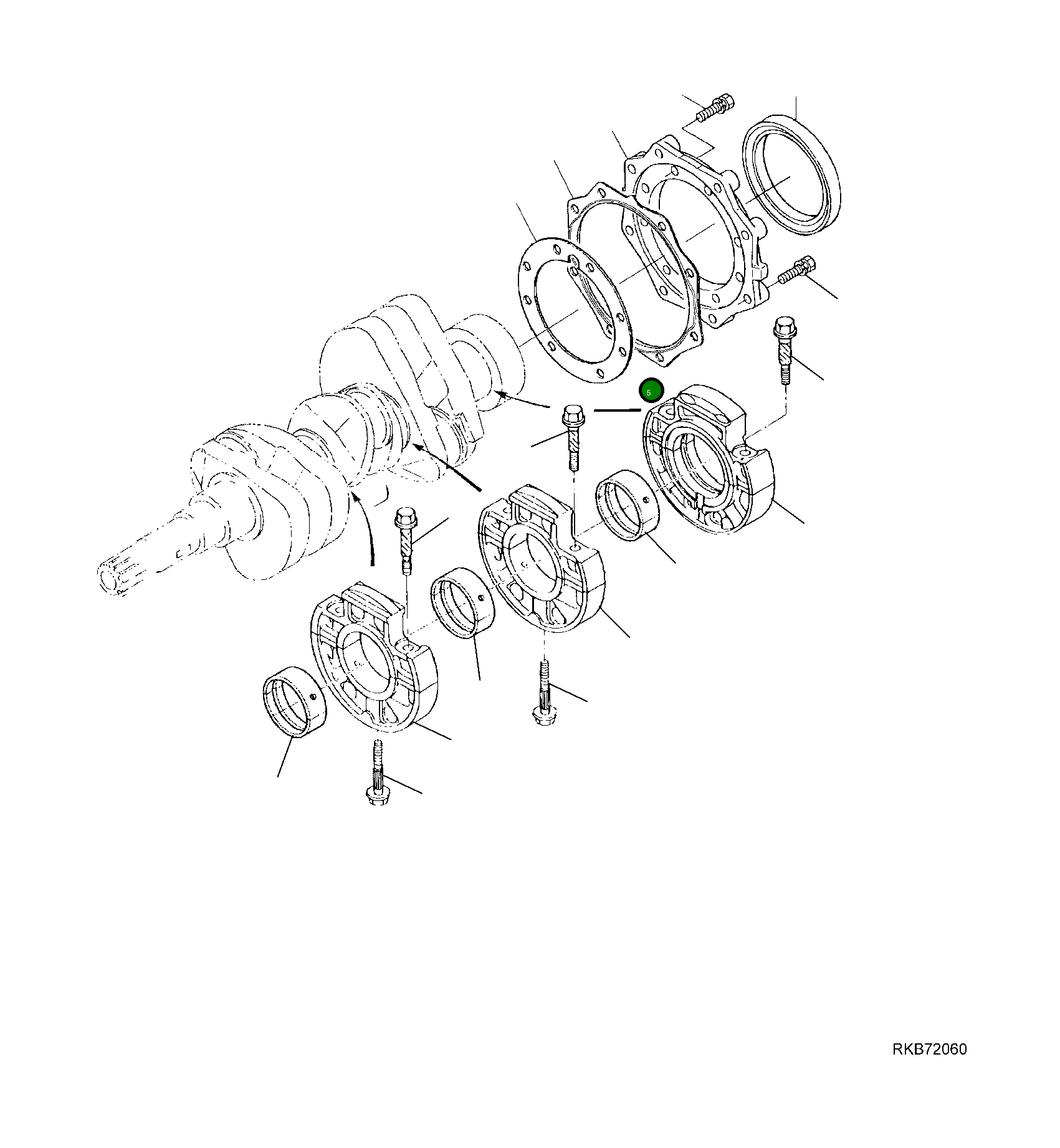 Крышка KT15841-0481-5 Komatsu
