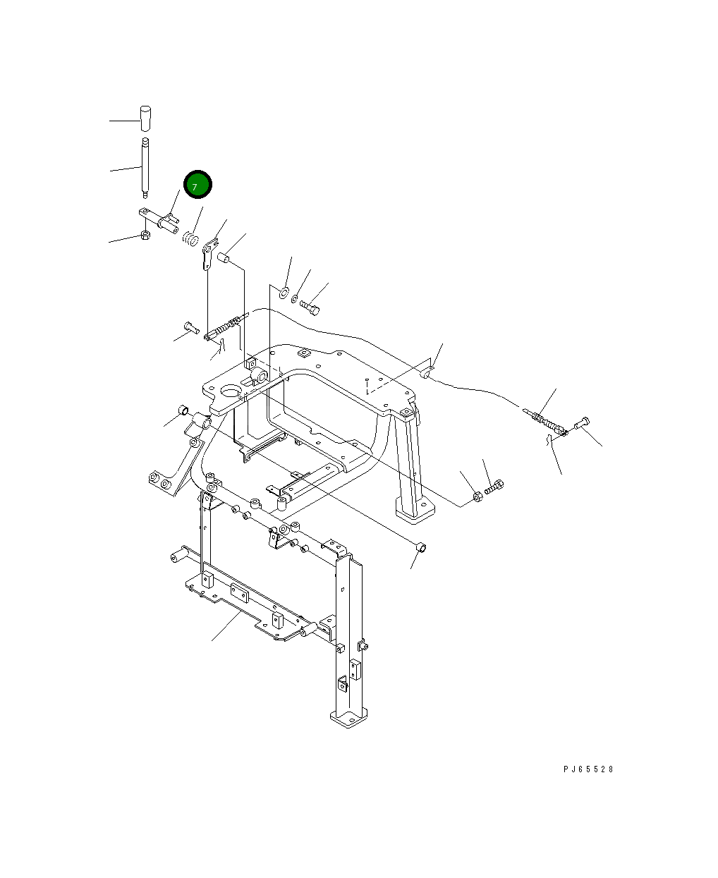 Рычаг 22J-43-15360 Komatsu