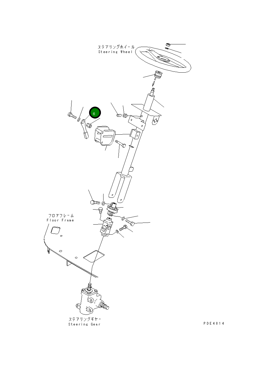 Рычаг 421-40-12361 Komatsu