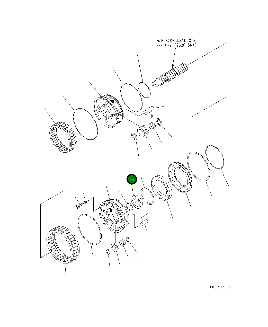Подшипник 17A-15-29321 Komatsu