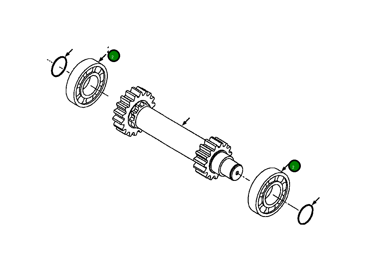 Подшипник 1439 727 H1  Komatsu