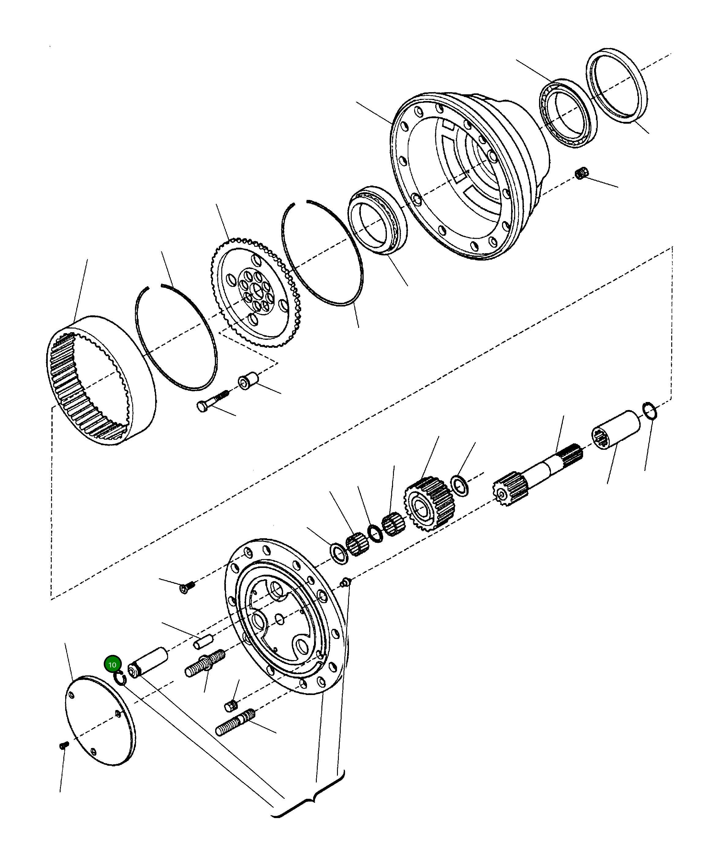 Крышка CA0138133 Komatsu