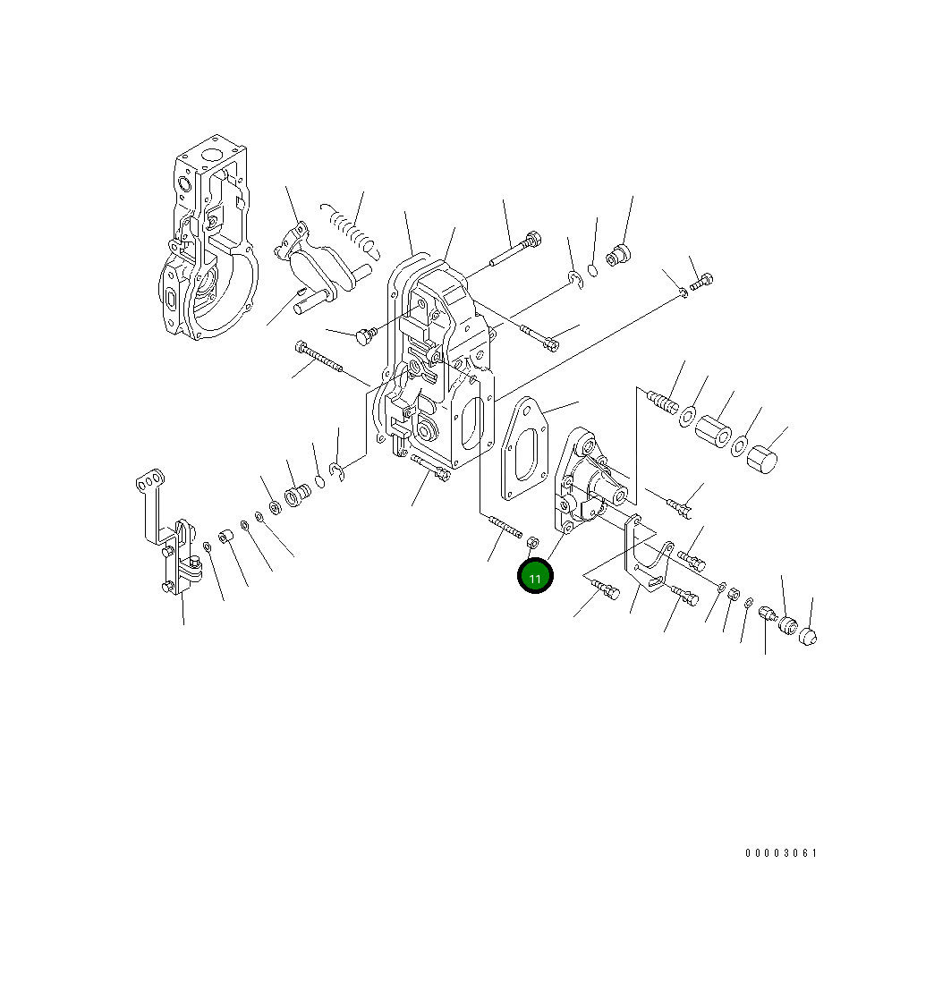 Крышка DK154064-4900 Komatsu