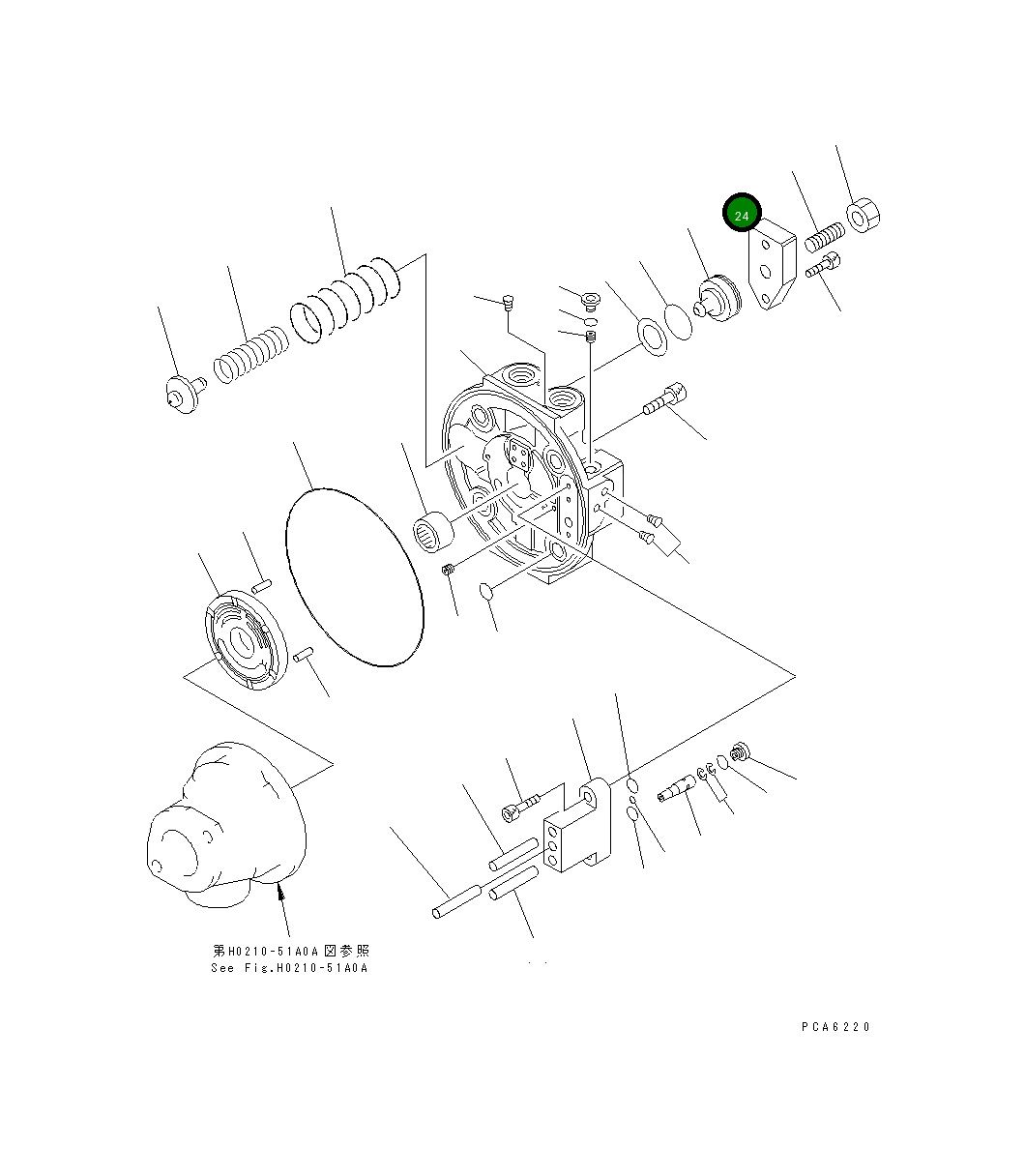 Крышка UC1100356959 Komatsu