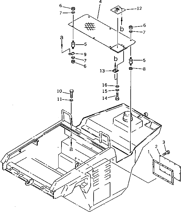 Крышка 266-10-63910 Komatsu
