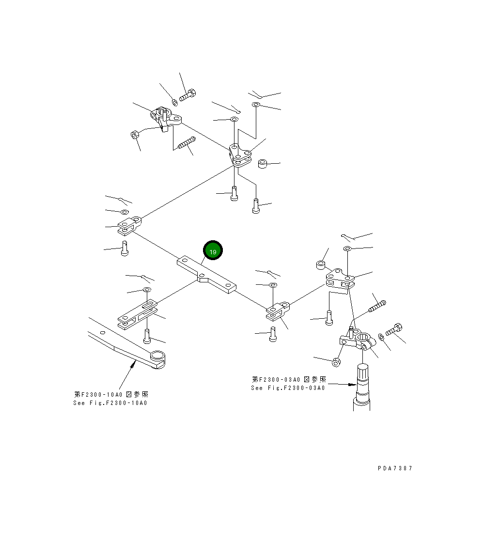 Рычаг 124-43-52782 Komatsu