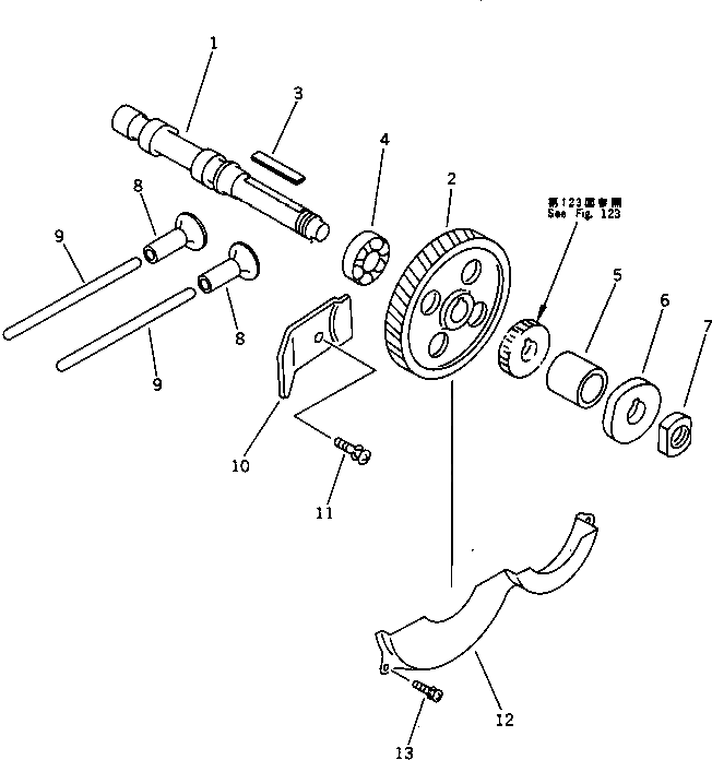 Крышка YM105100-14600 Komatsu