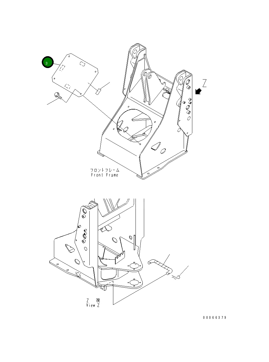 Крышка 361-46-24110  Komatsu