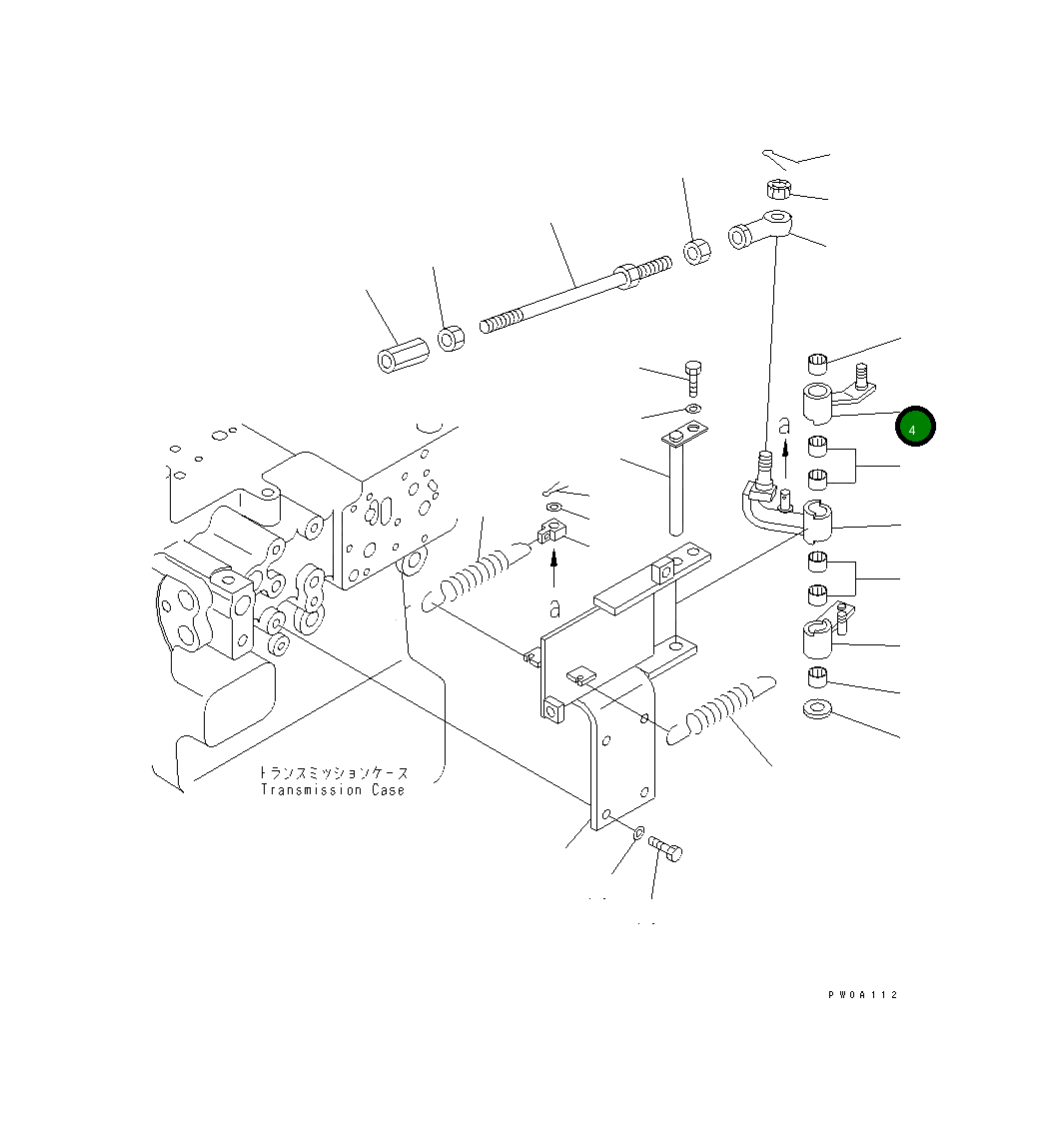 Рычаг 124-43-52931 Komatsu