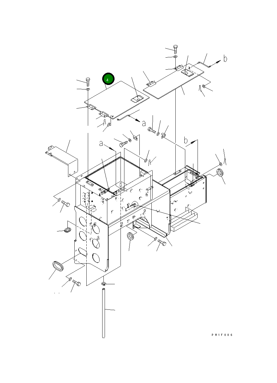 Крышка 8296-54-1122  Komatsu