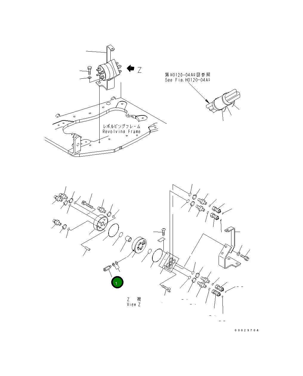 Рычаг 22J-62-1A610 Komatsu