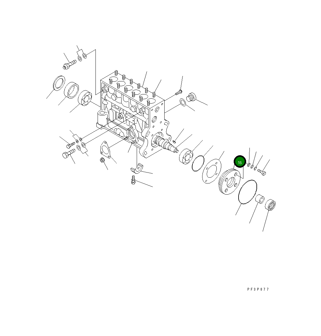 Крышка DK134316-6200 Komatsu