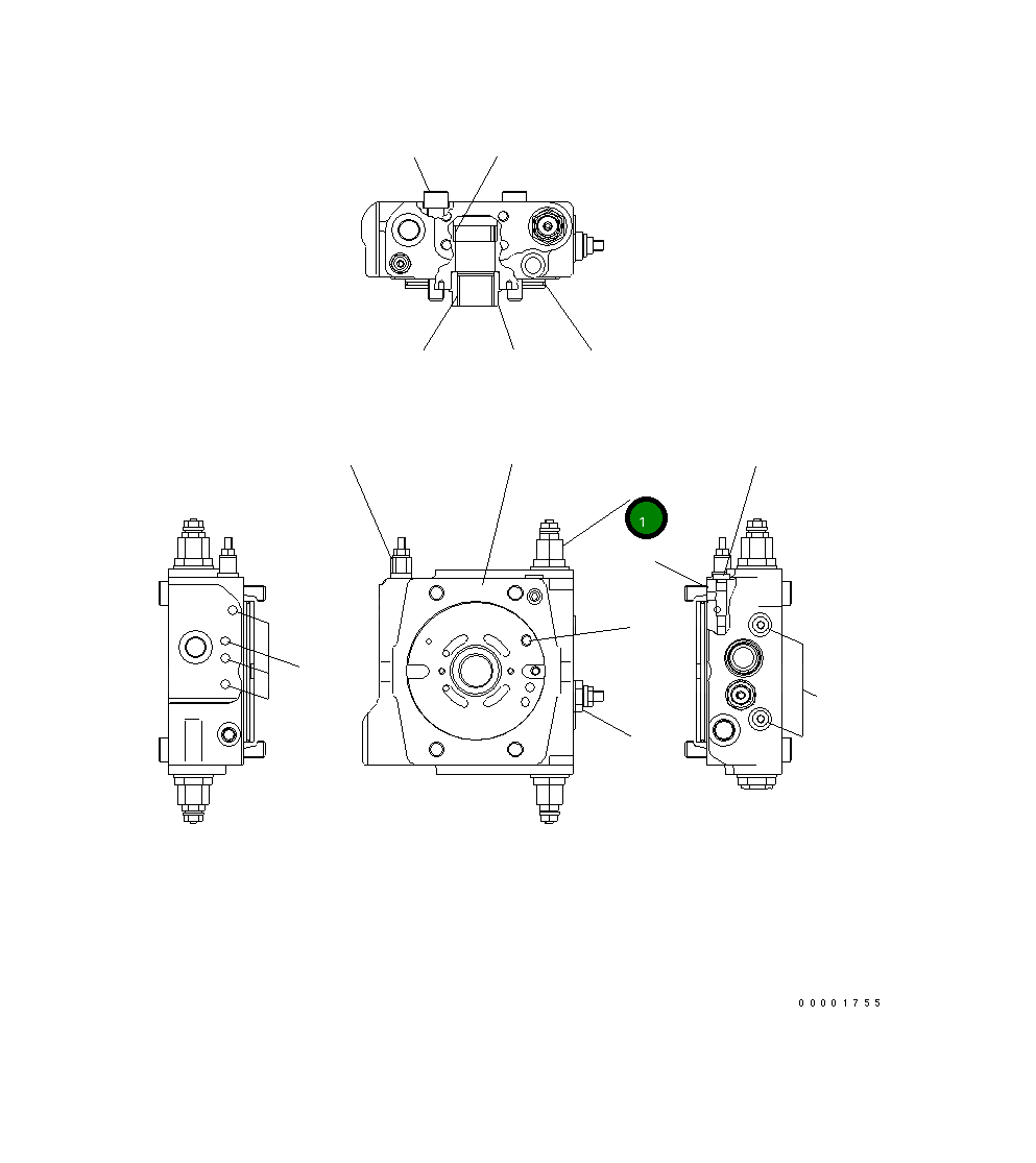 Крышка UC4100656147 Komatsu