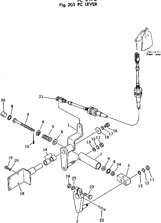 Рычаг 258-30-15201 Komatsu