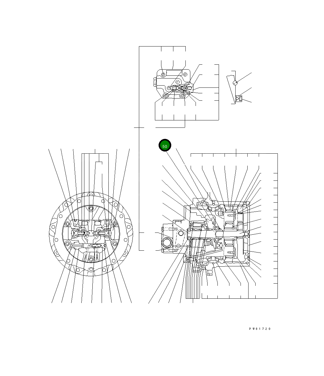 Подшипник YM172423-73480 Komatsu