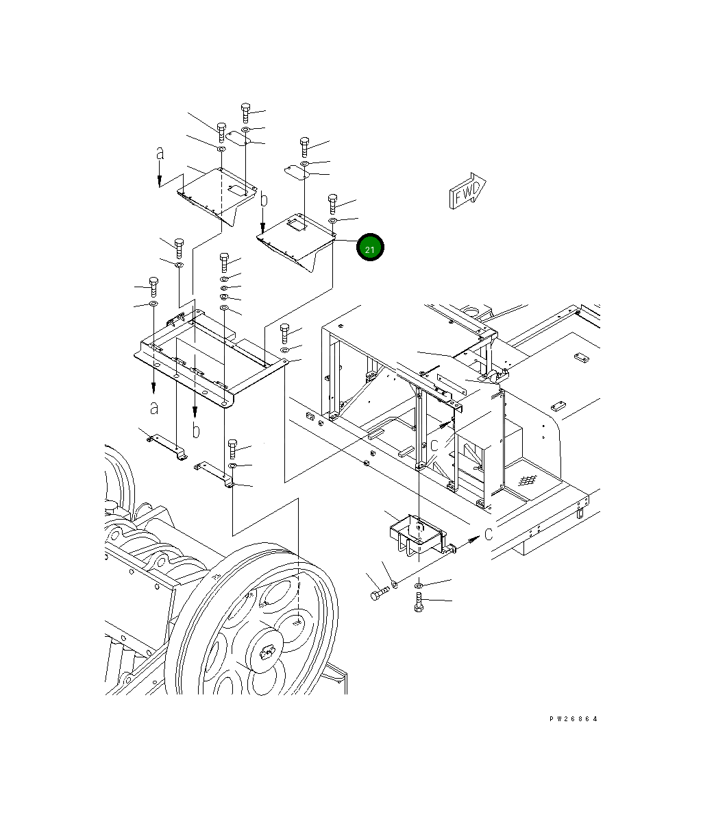 Крышка 8248-54-2540  Komatsu