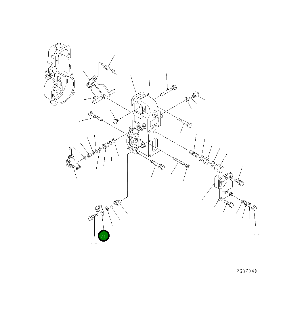 Рычаг DK154366-3300 Komatsu