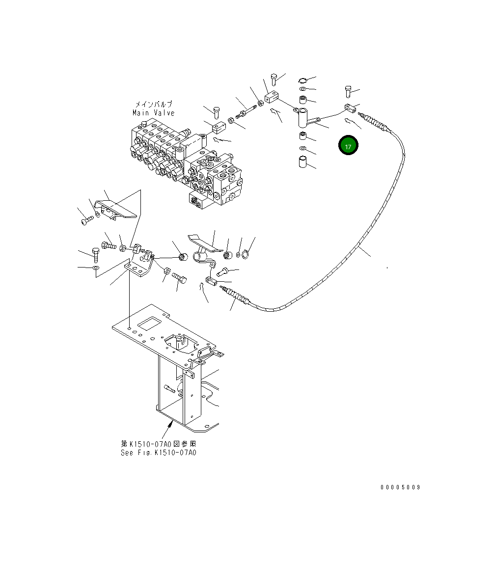 Рычаг 22F-43-11230 Komatsu