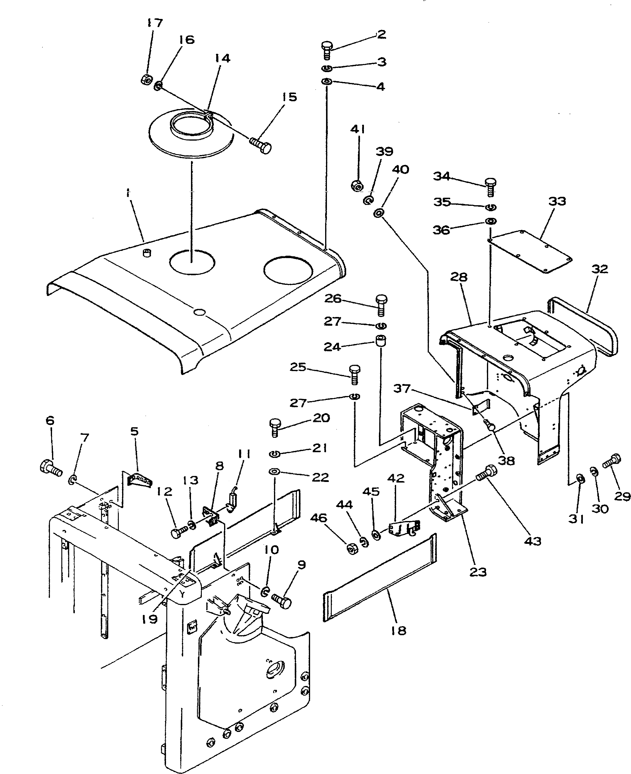 Крышка 195-54-11421 Komatsu