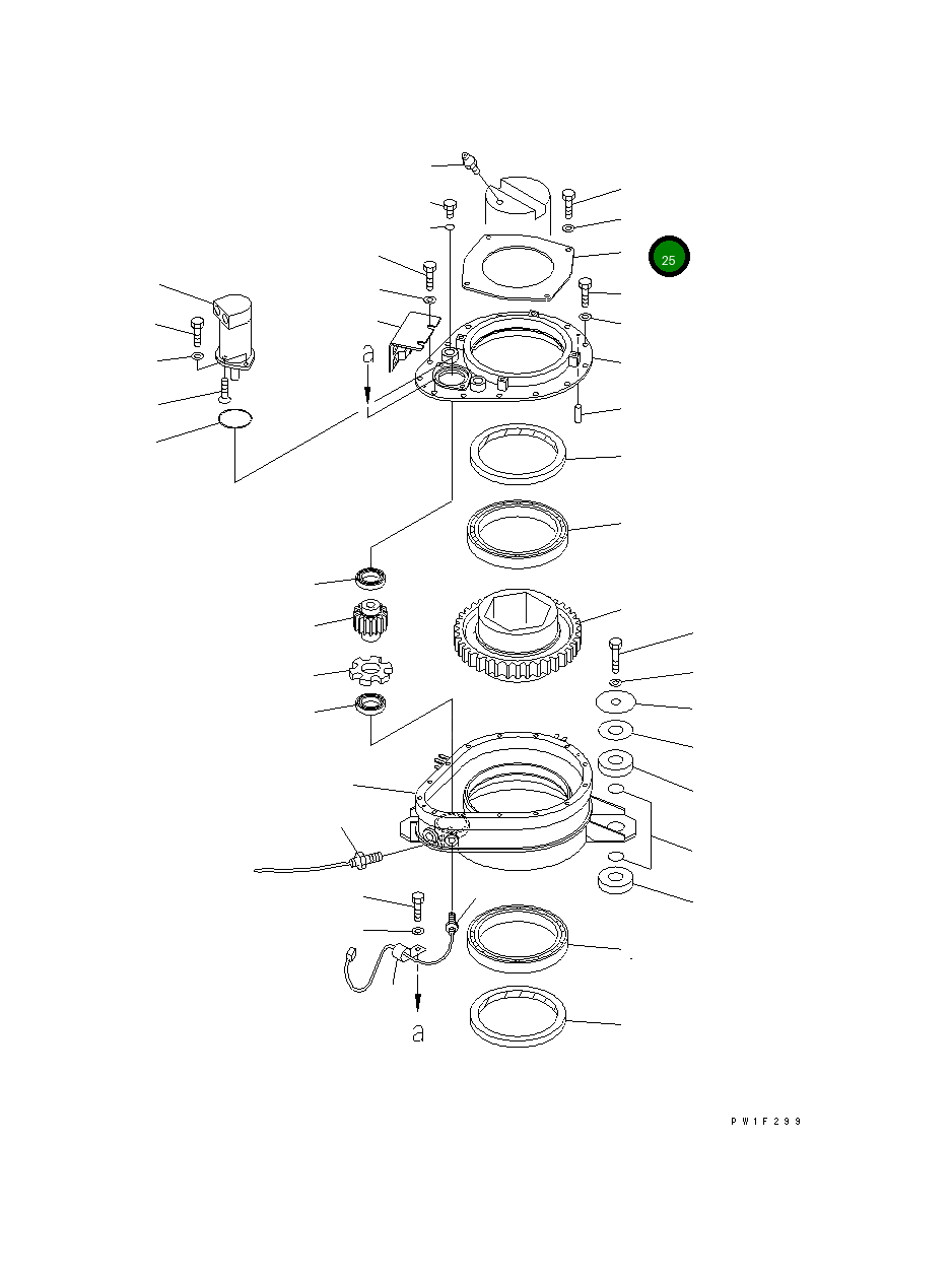 Крышка 8296-70-3132  Komatsu