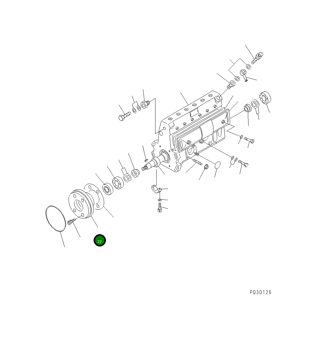 Крышка DK131330-1800 Komatsu