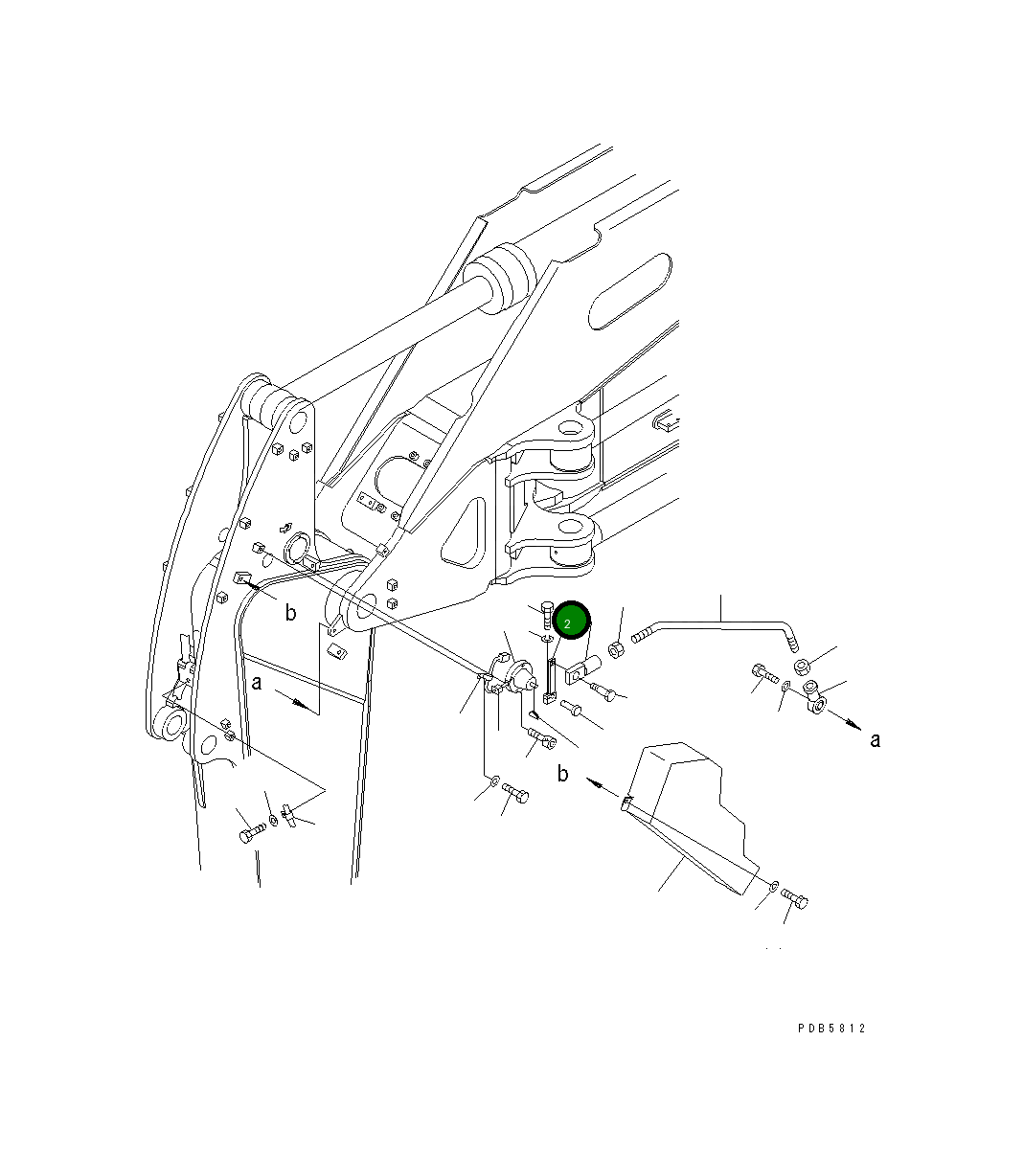 Рычаг 22U-70-12150 Komatsu