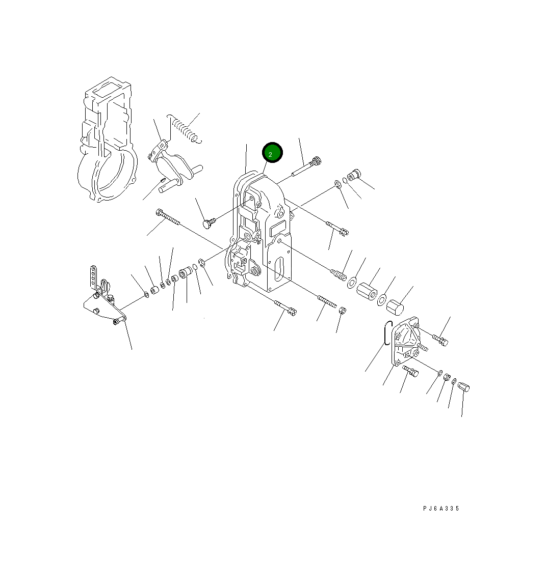 Крышка DK154500-0020 Komatsu