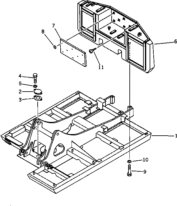 Крышка 205-30-71180 Komatsu