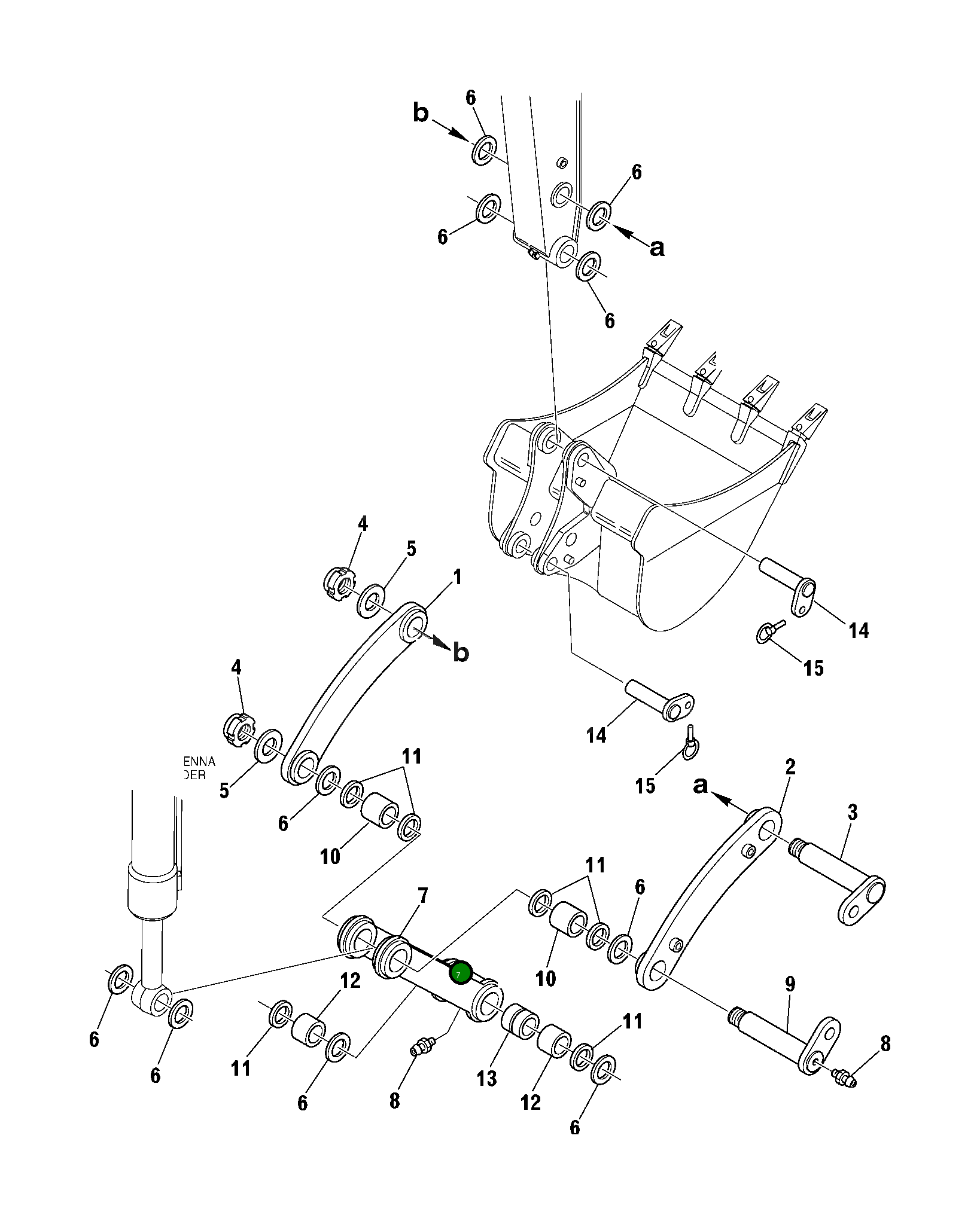 Рычаг 21D-70-13130 Komatsu