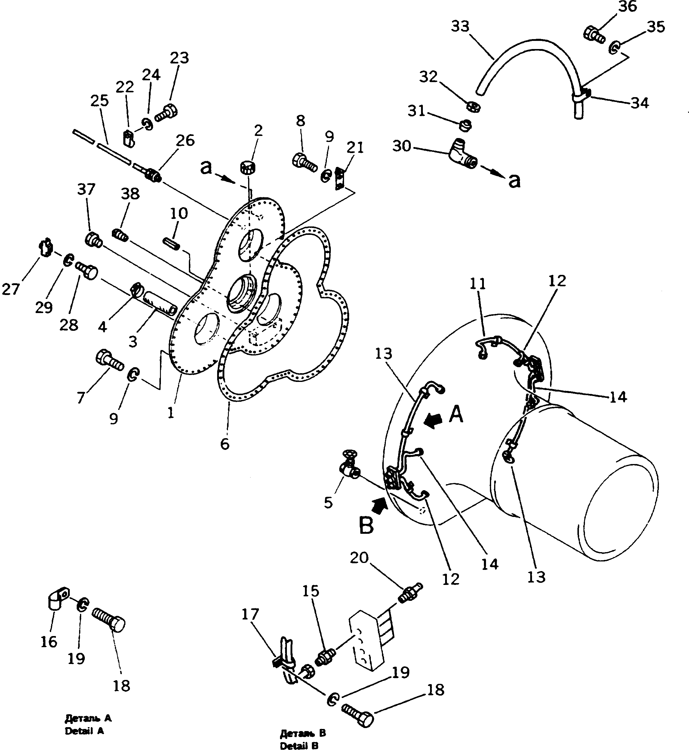 Крышка 581-22-51580 Komatsu
