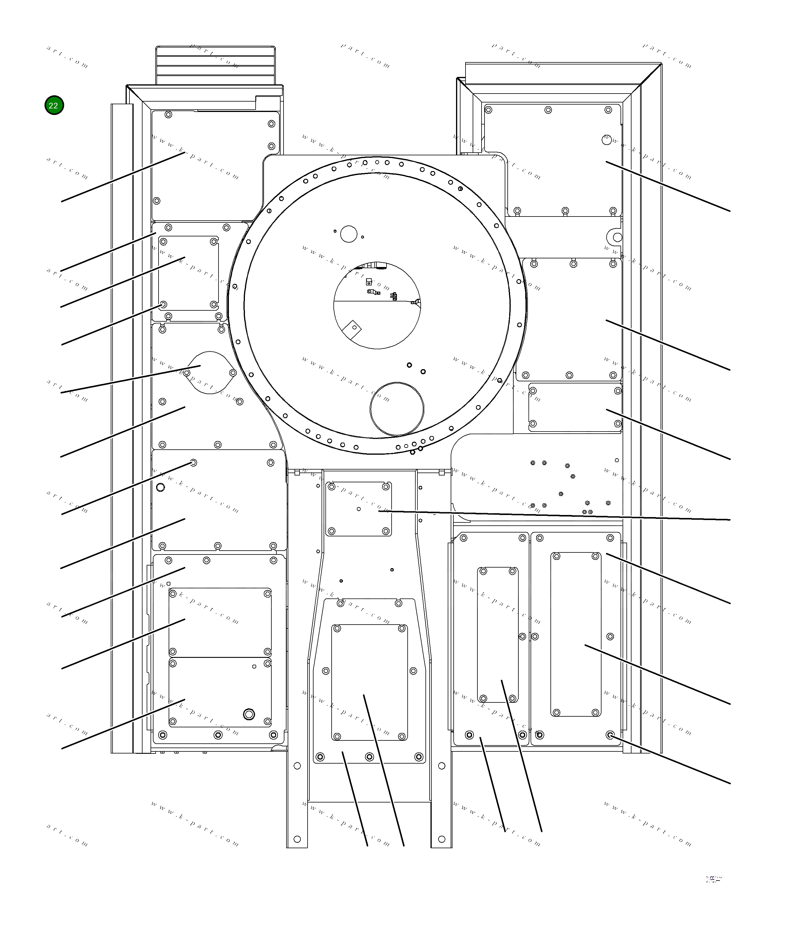 Крышка 2A6-54-A1250 Komatsu