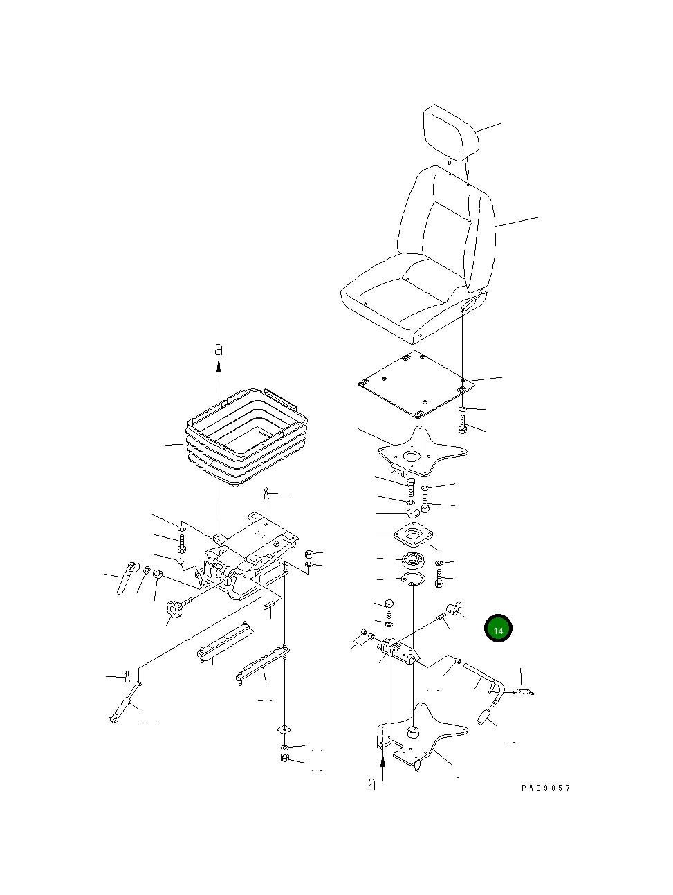 Рычаг 195-57-11770 Komatsu