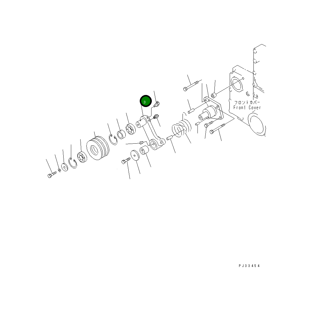 Рычаг 6210-61-3210 Komatsu