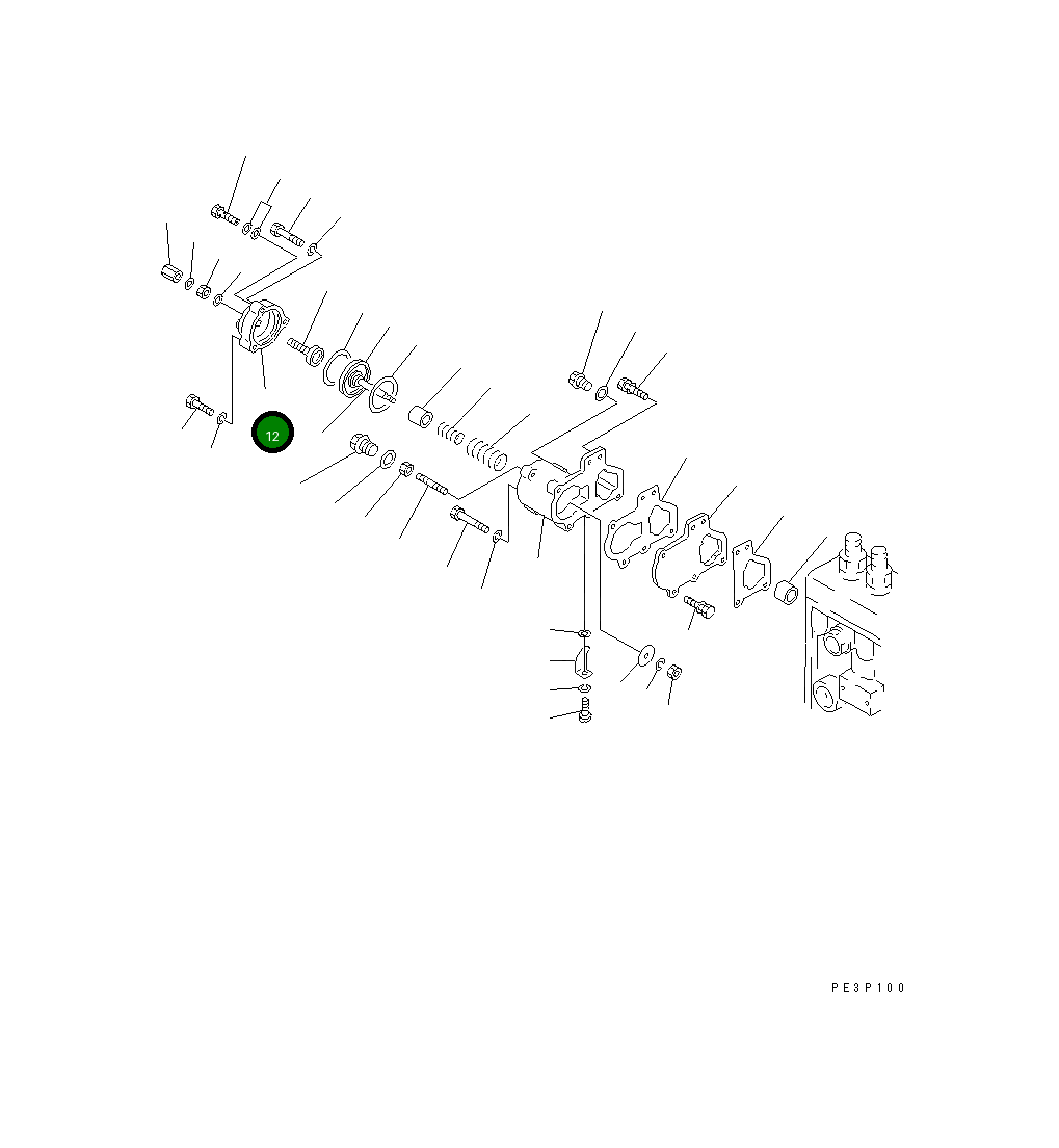 Крышка DK154404-5000 Komatsu
