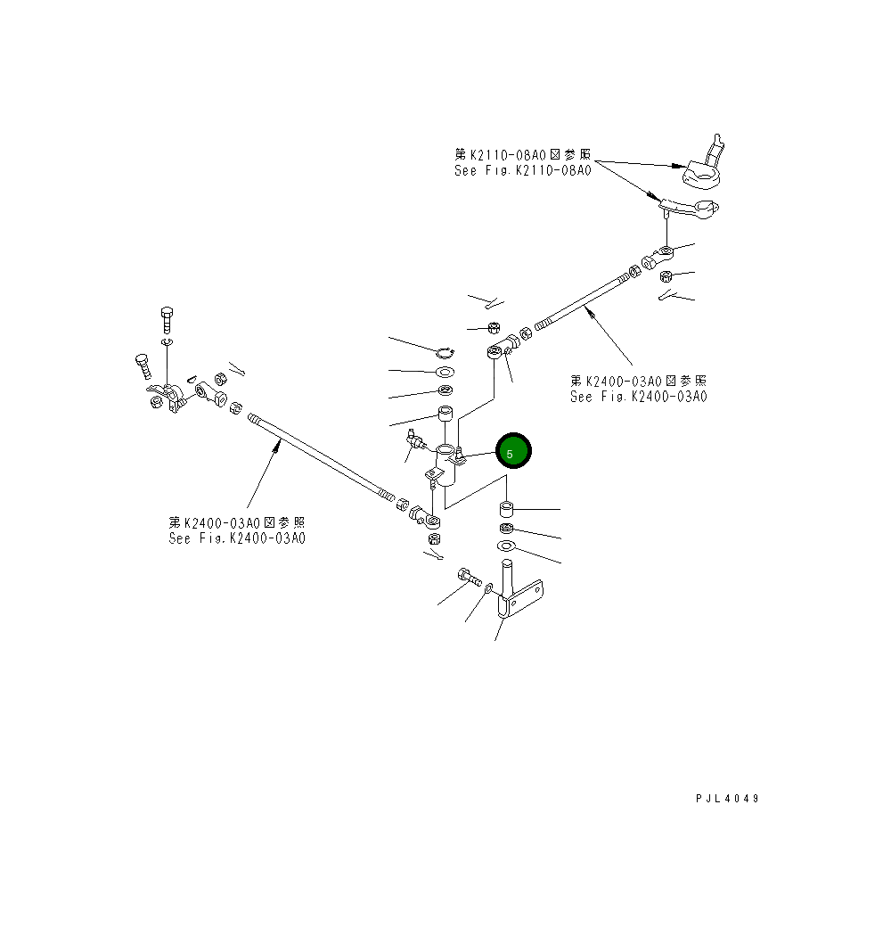 Рычаг 196-43-12171 Komatsu