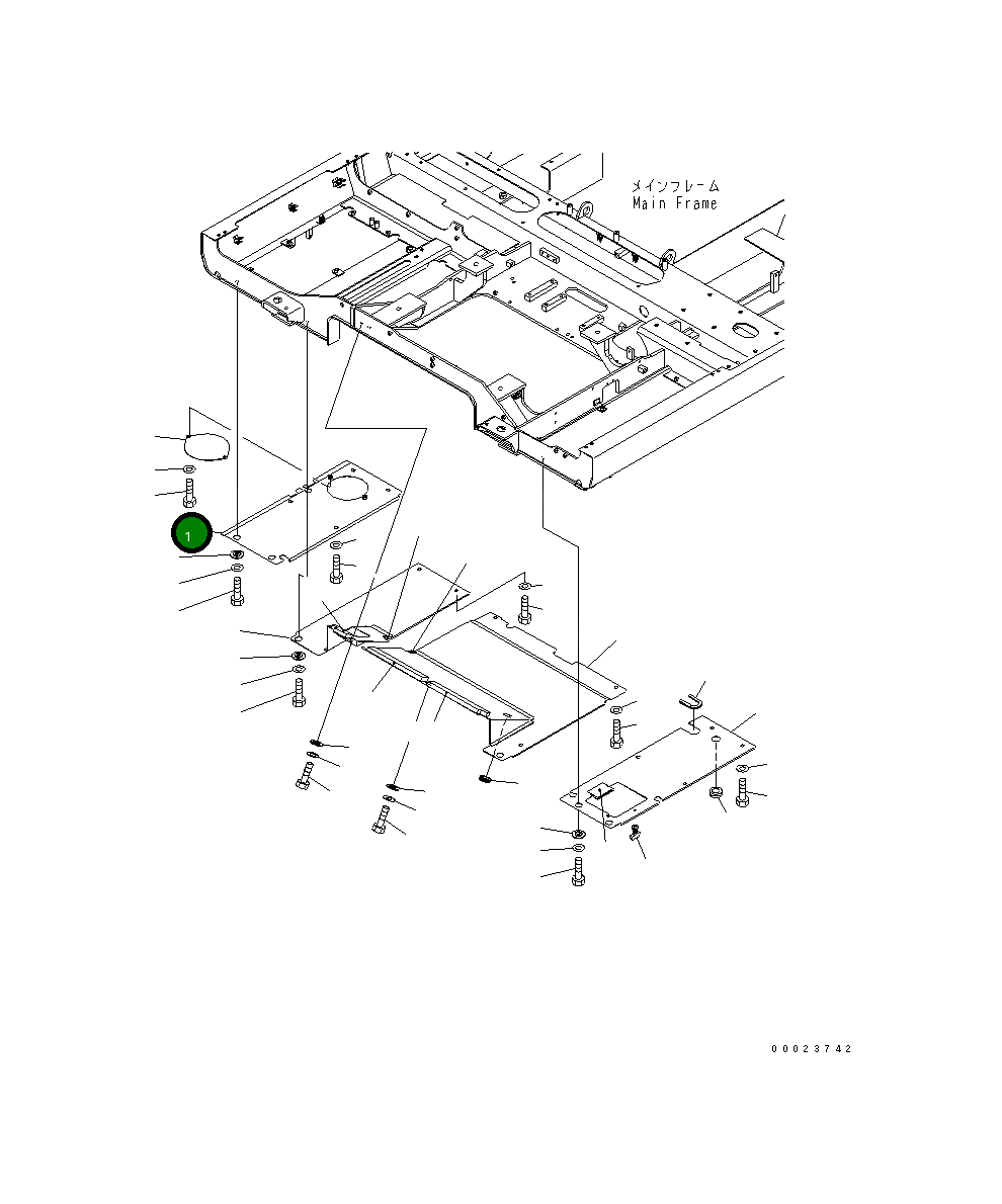 Крышка 8260-54-1540  Komatsu