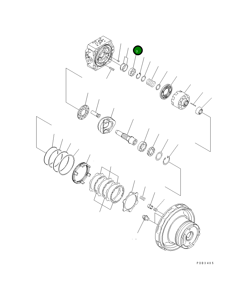 Подшипник 708-7L-12140 Komatsu
