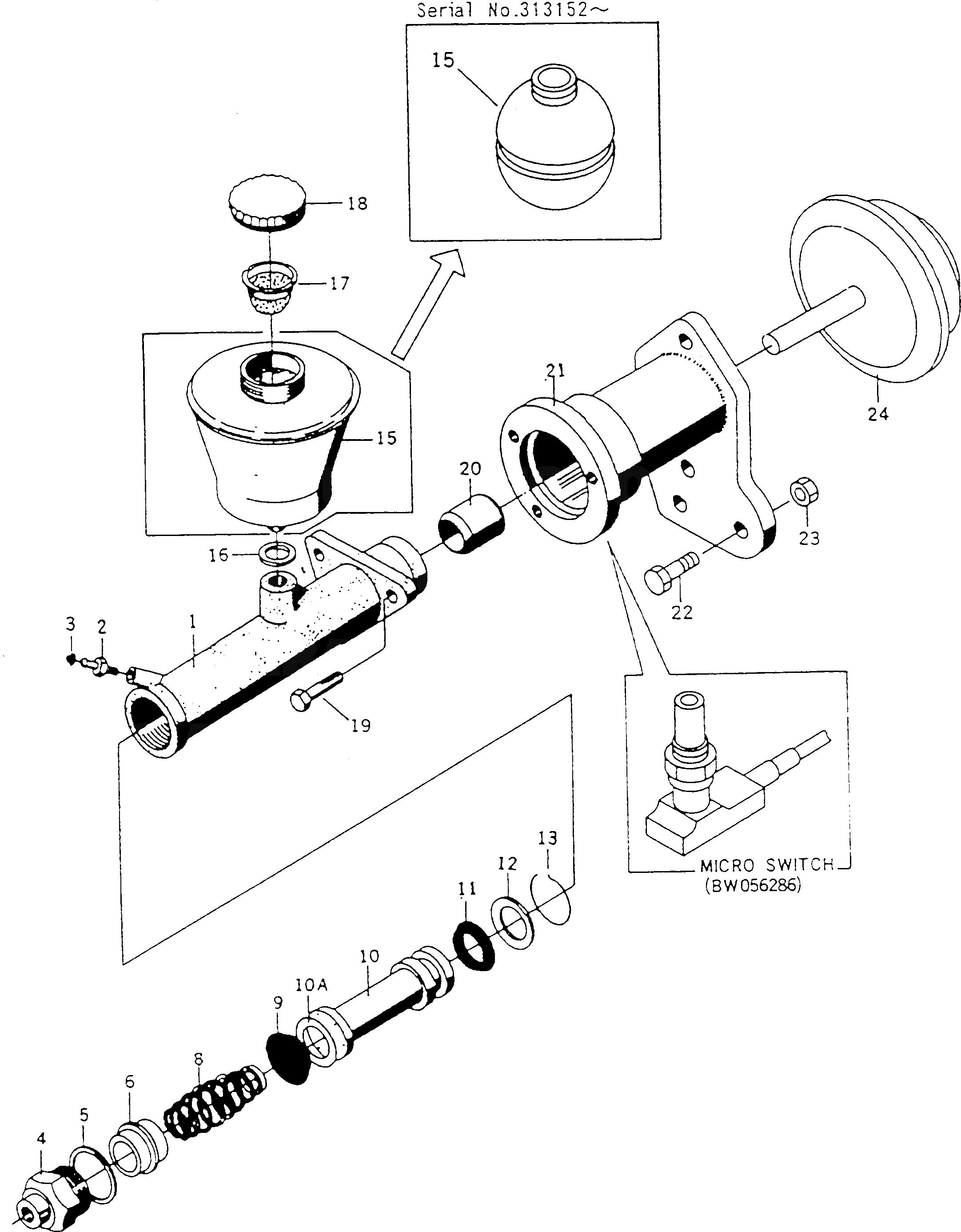 Крышка BW054515 Komatsu