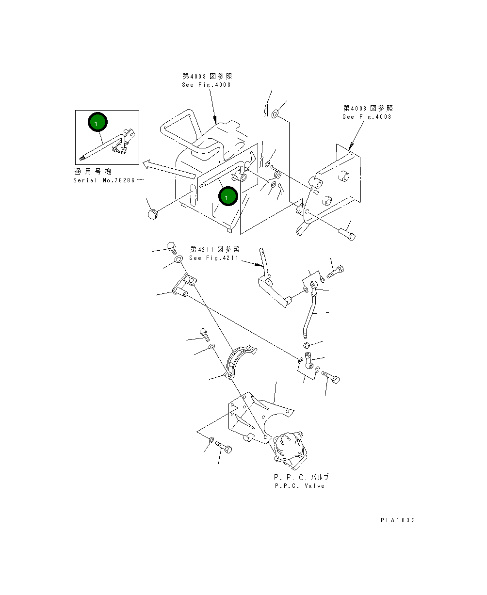 Рычаг 104-43-41240 Komatsu