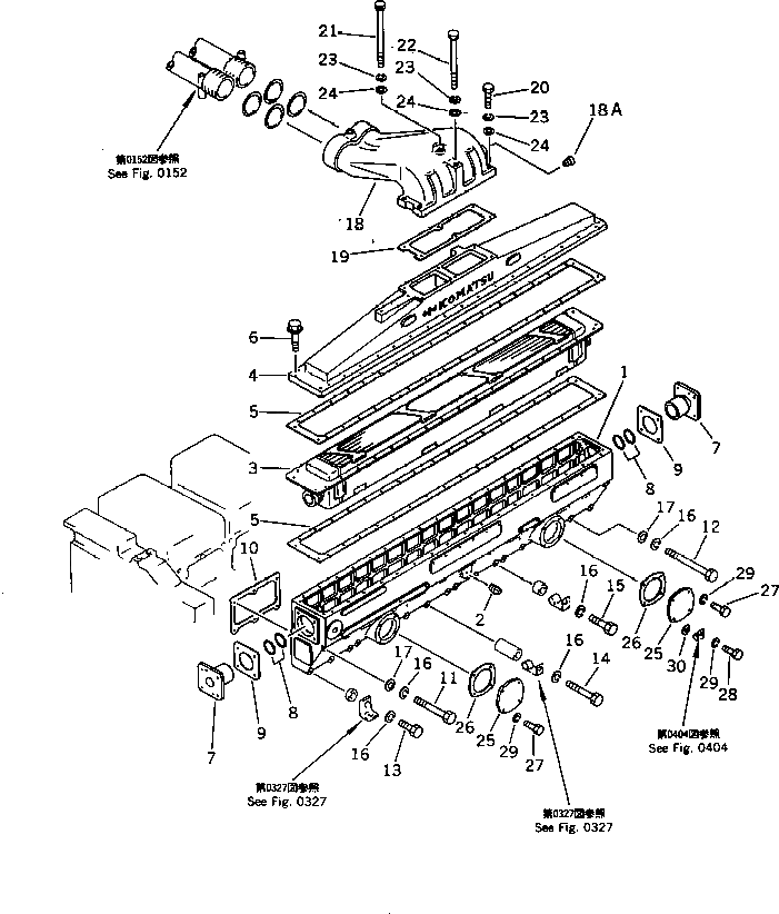Крышка 6162-13-4661  Komatsu