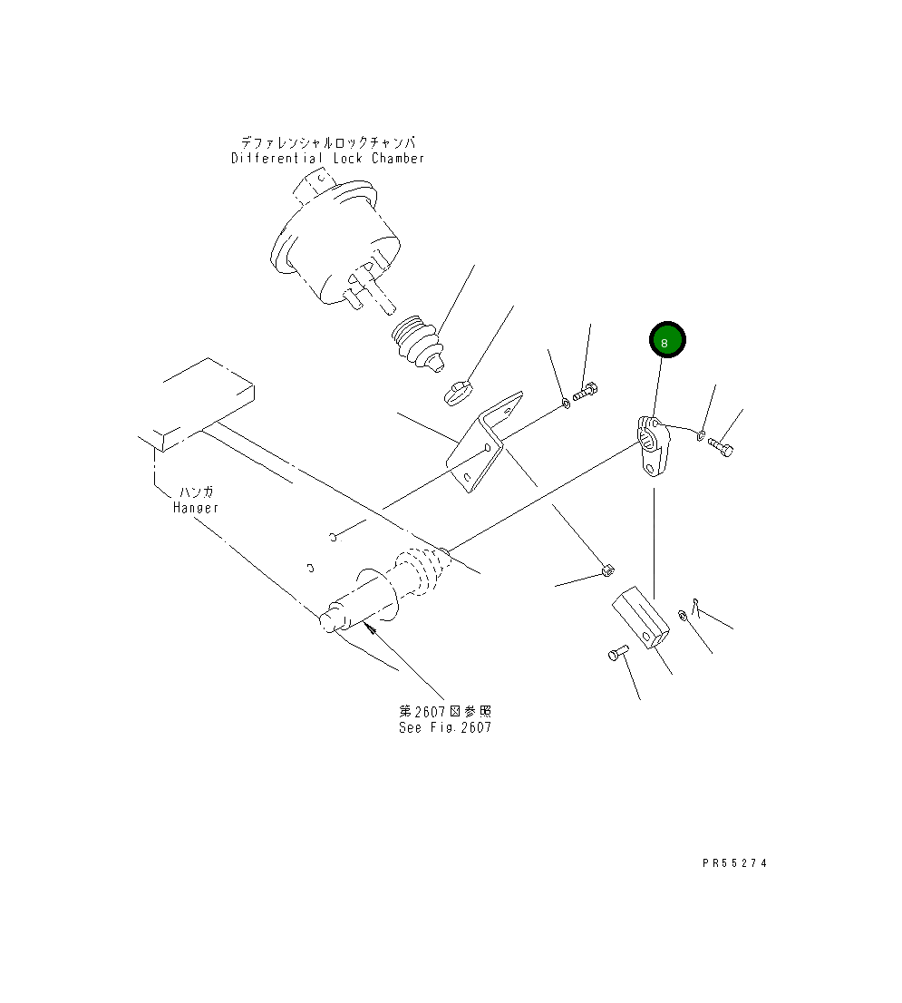 Рычаг 234-45-35250 Komatsu