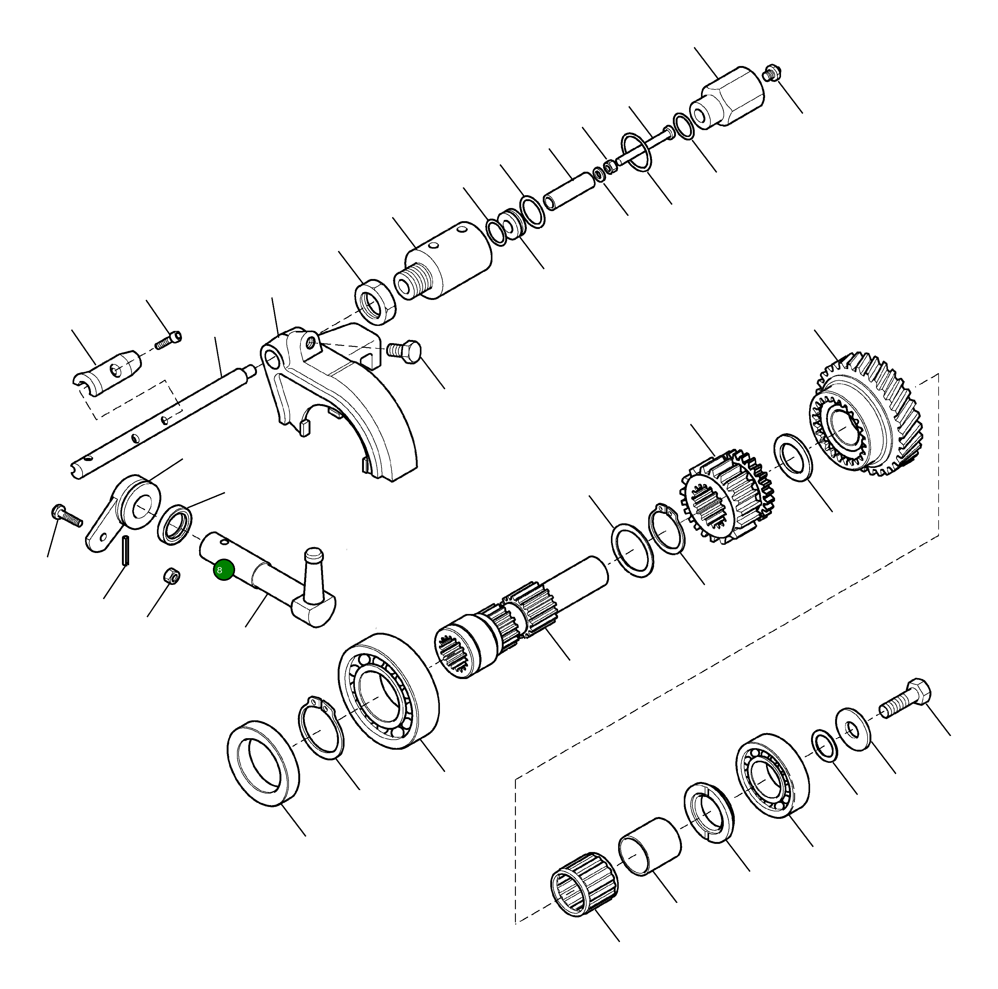 Рычаг CA0127979 Komatsu
