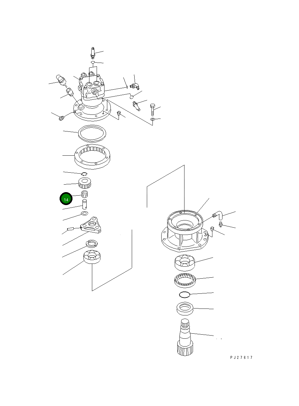 Подшипник 20T-26-71190 Komatsu